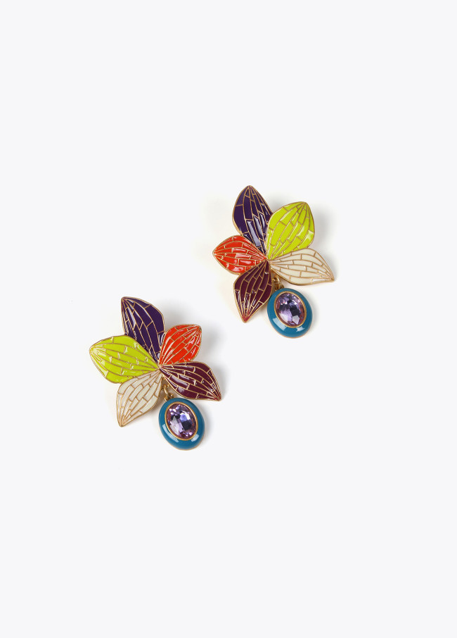 Lola Casademunt Pendientes Orquídea