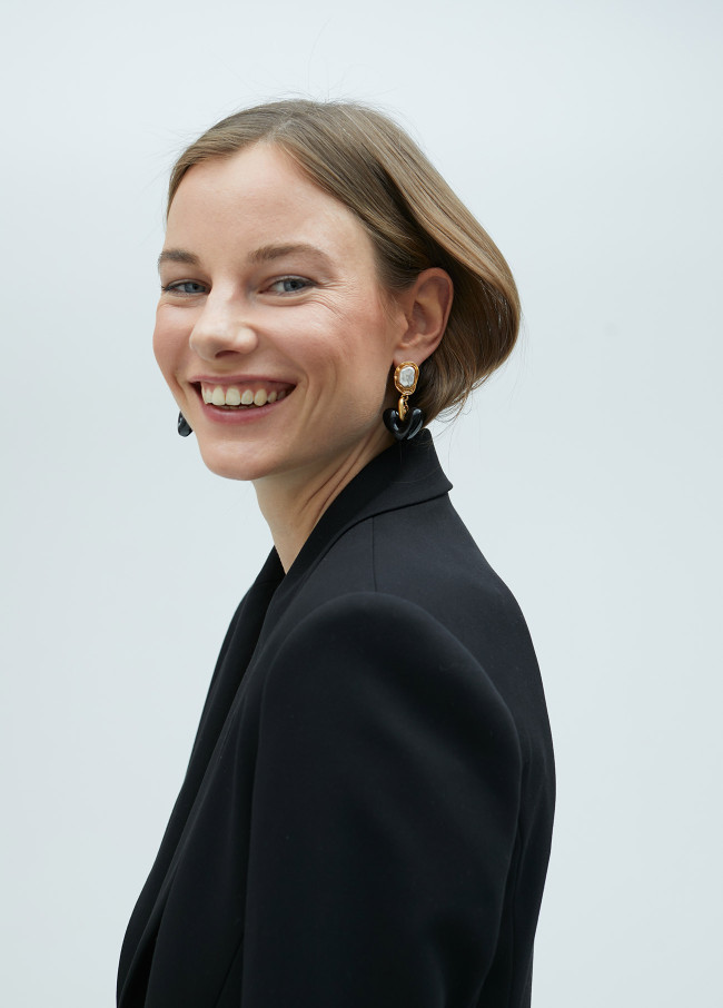 Lola Casademunt Pendientes Perla Y Corazón