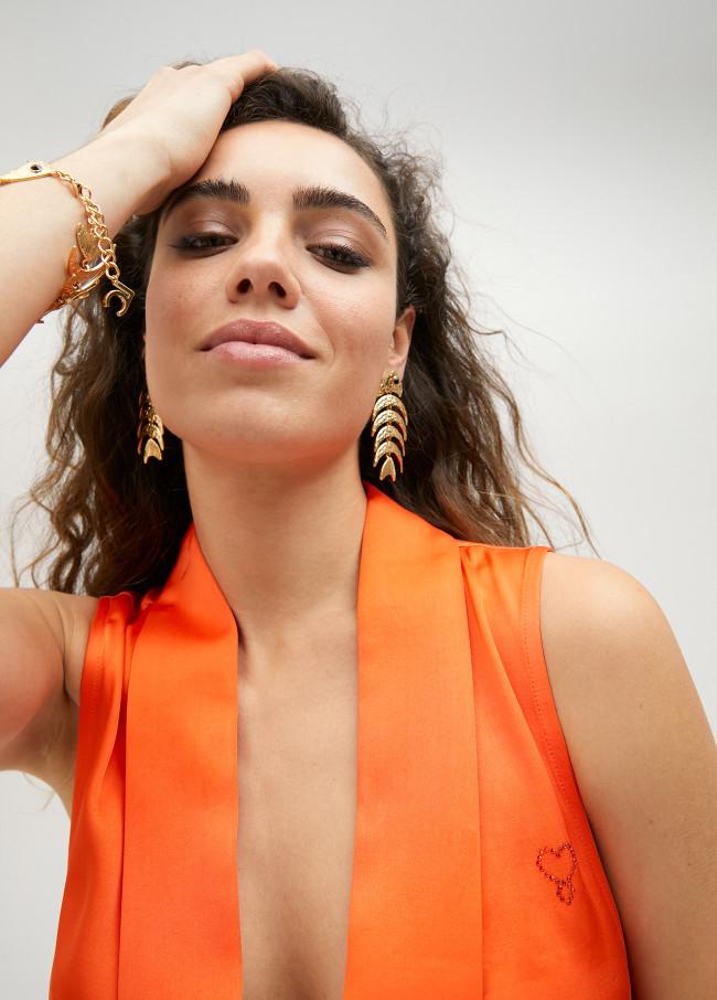 Lola Casademunt Pendientes Pez Articulado