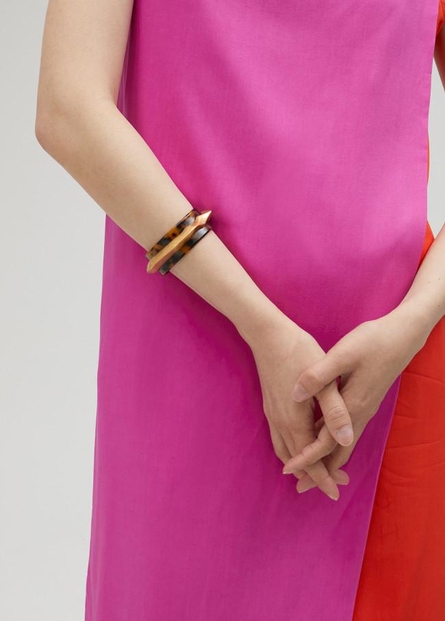 Lola Casademunt Pulsera Carey Con Pieza Metálica