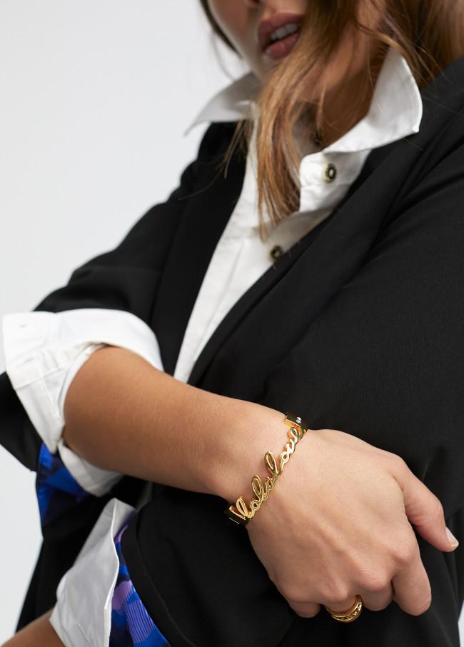 Lola Casademunt Pulsera Dorada Lola Love