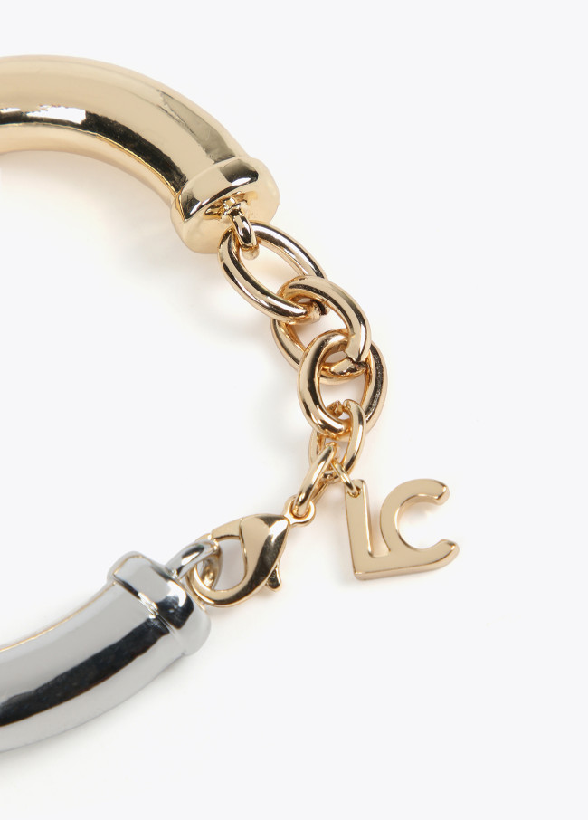 Lola Casademunt Pulsera Metal Bicolor