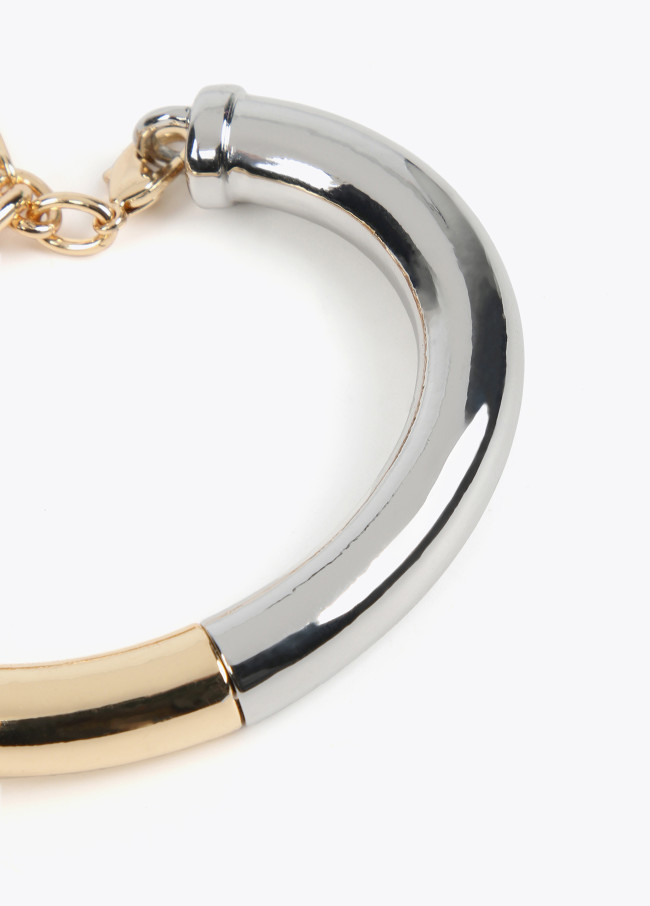 Lola Casademunt Pulsera Metal Bicolor