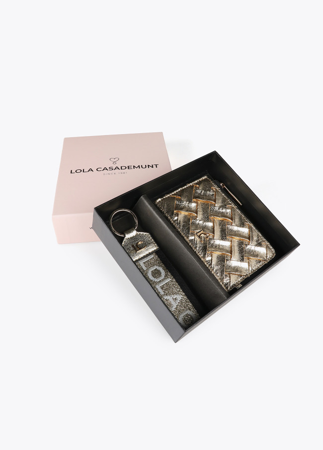 lola casademunt Set Monedero tarjetero y llavero