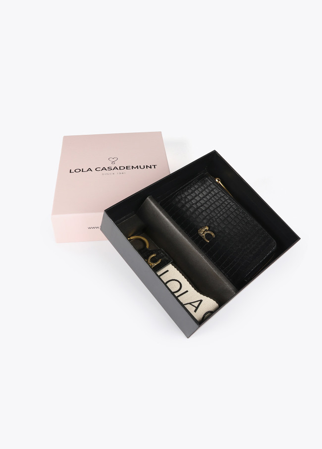 lola casademunt Set Monedero tarjetero y llavero