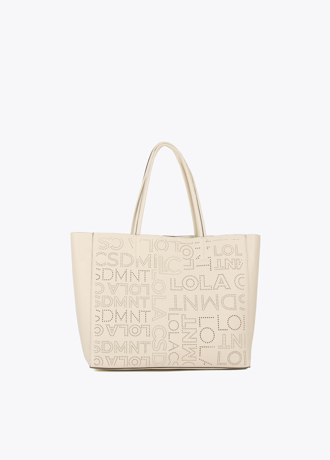 Lola Casademunt Shopper Logo Troquelado