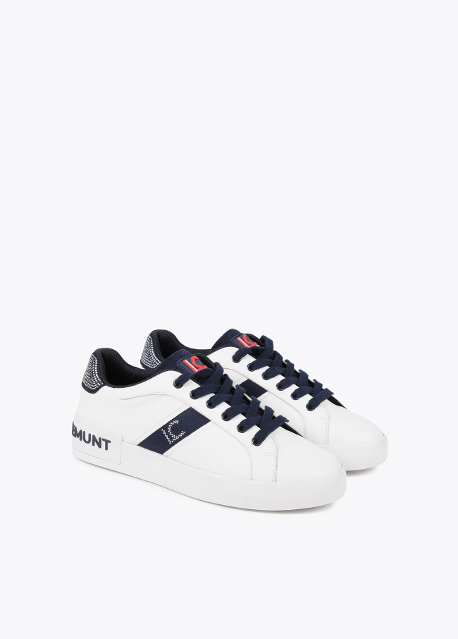 Lola Casademunt Sneaker Con Piedras Brillantes