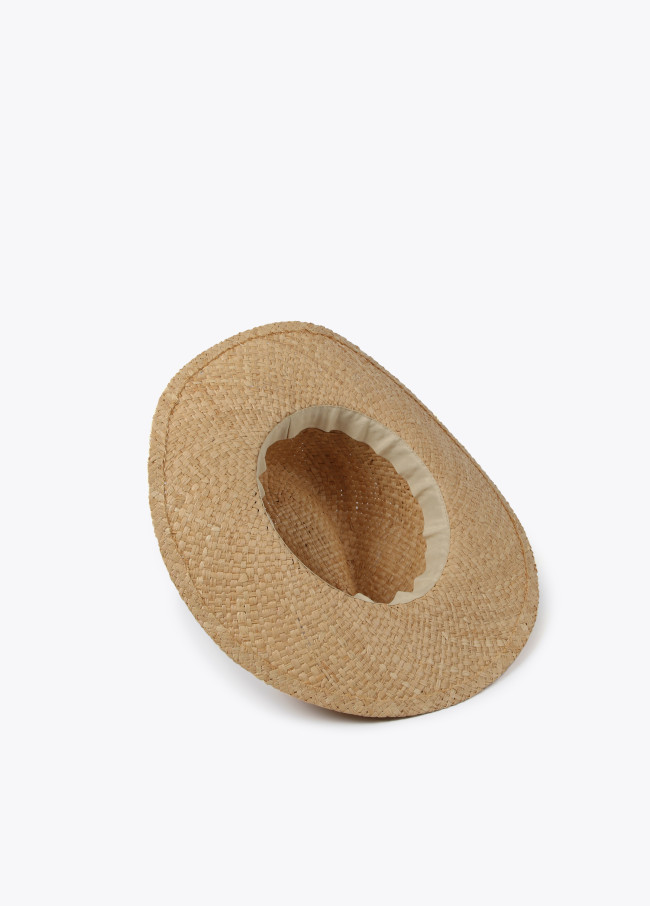 Lola Casademunt Sombrero Ala Ancha Con Pañuelo