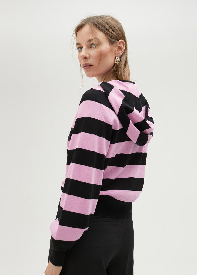 Lola Casademunt Sudadera De Punto Con Capucha