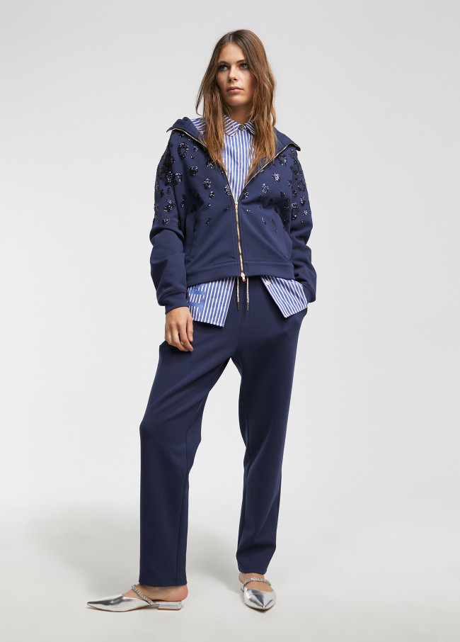 Lola Casademunt Sudadera Detalle Lentejuela