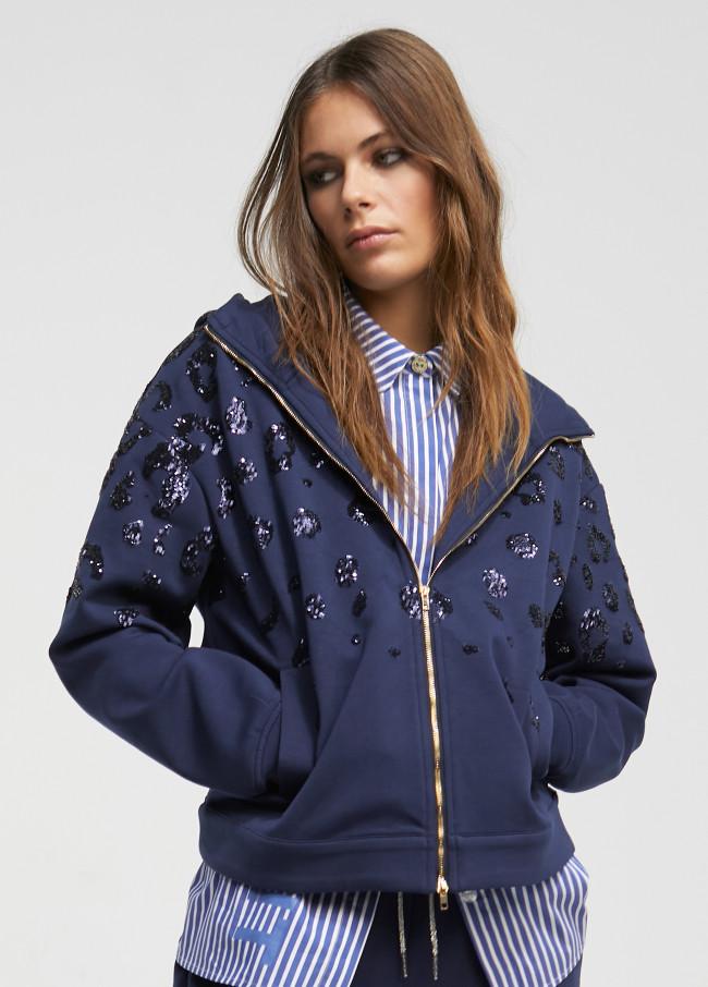 lola casademunt Sudadera detalle lentejuela