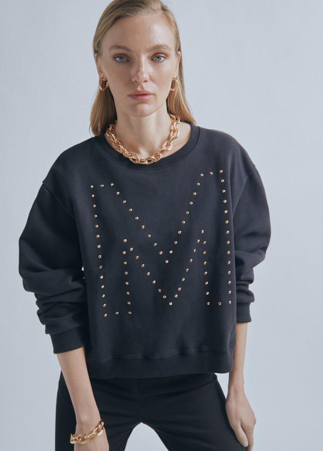 Lola Casademunt Sudadera M Detalle Strass