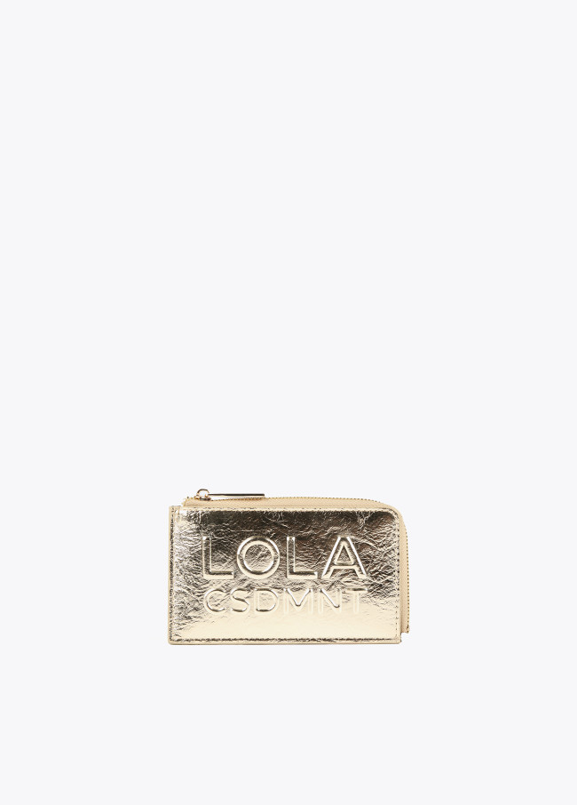 lola casademunt Tarjetero metalizado