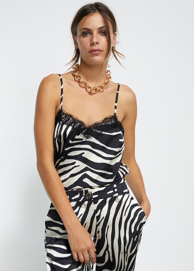lola casademunt Top animal print