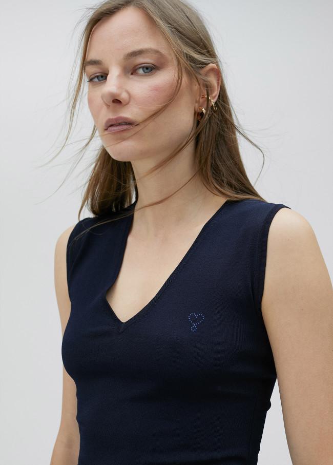 lola casademunt Top básico punto