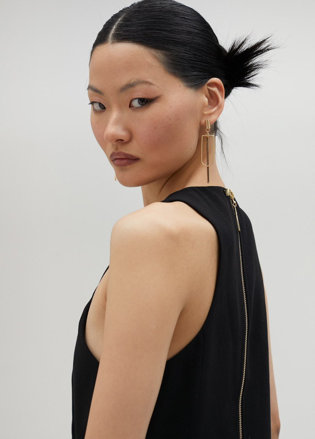 Lola Casademunt Top Con Flecos Y Pedrería