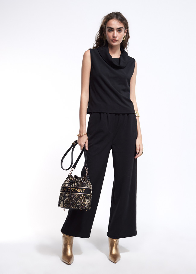 Lola Casademunt Top Cuello Desbocado