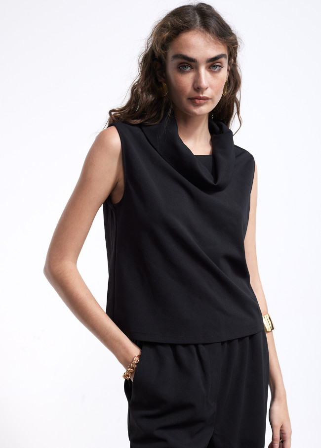 Lola Casademunt Top Cuello Desbocado