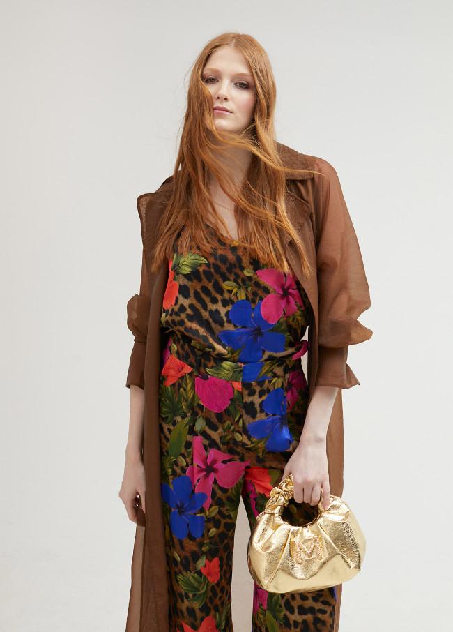 Lola Casademunt Top Lencero Animal Print