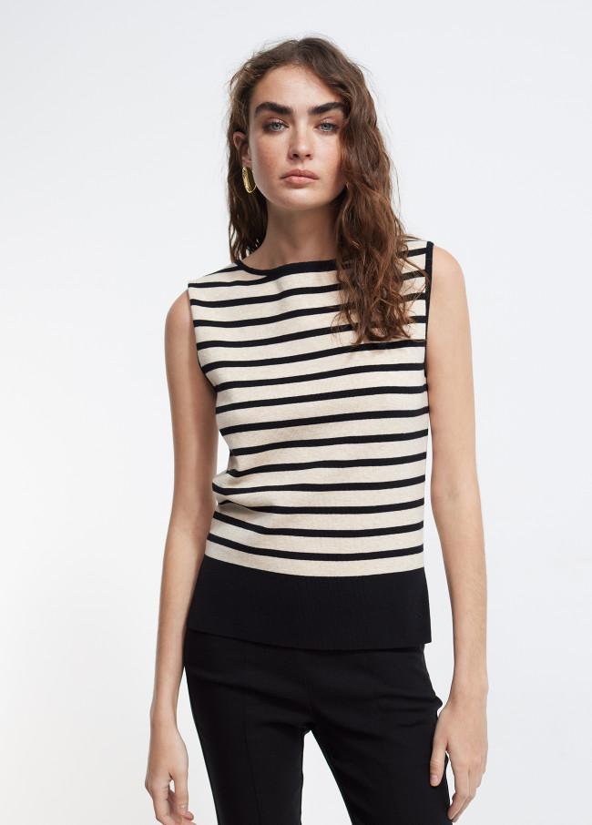 Lola Casademunt Top Punto Rayas