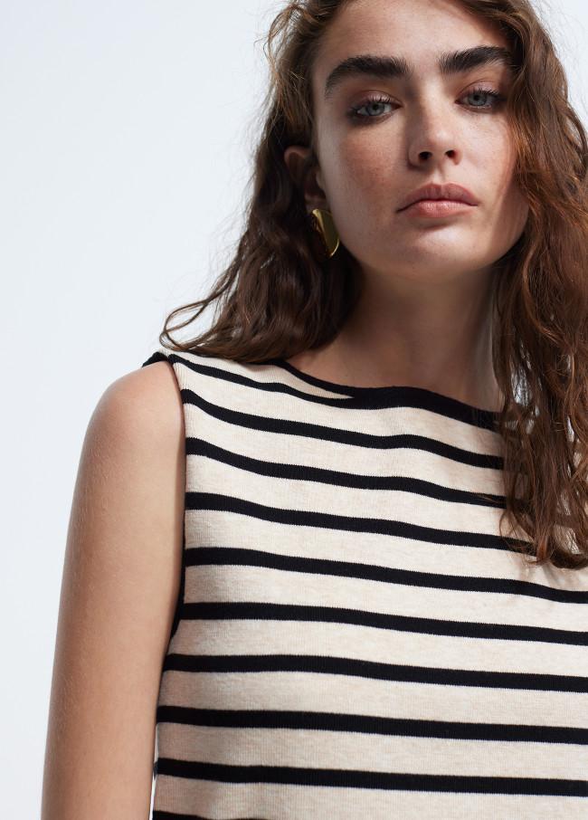 Lola Casademunt Top Punto Rayas