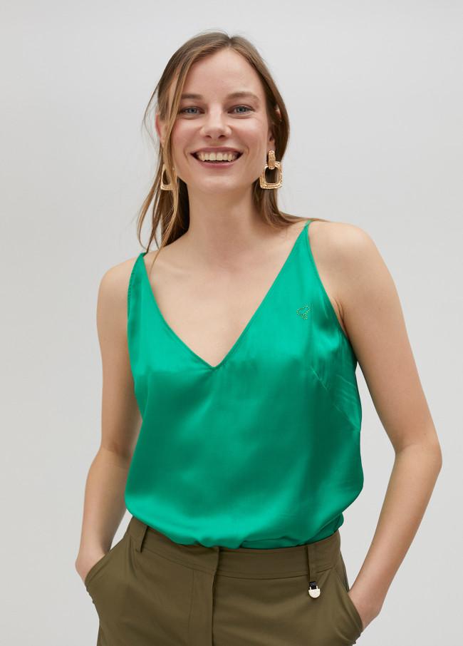 Lola Casademunt Top Satinado