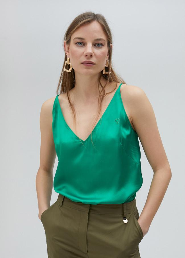 Lola Casademunt Top Satinado