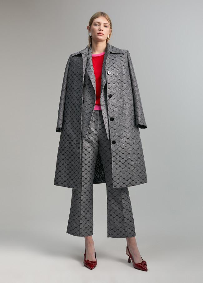Lola Casademunt Trench Monograma Lúrex