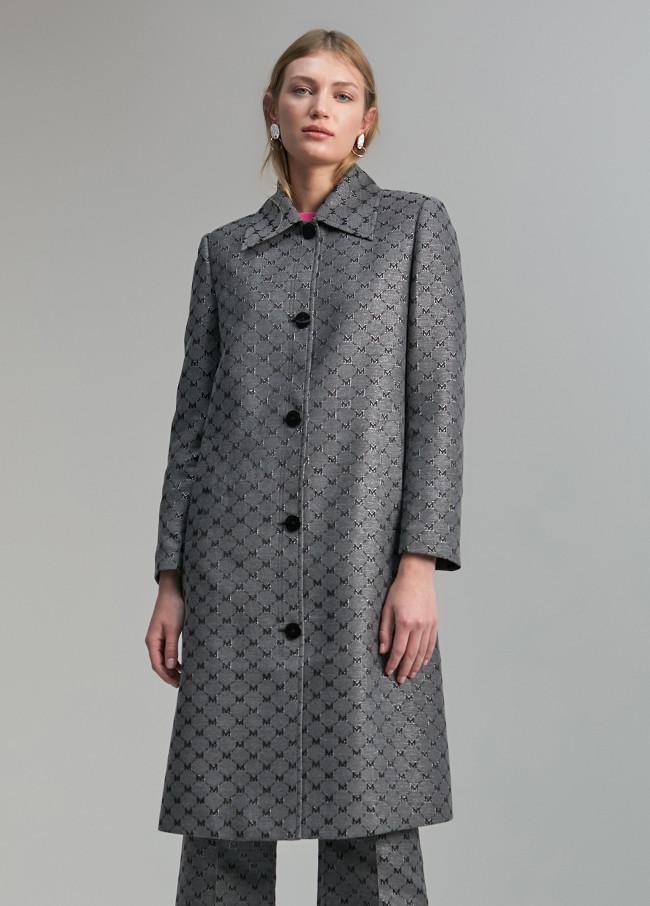 Lola Casademunt Trench Monograma Lúrex