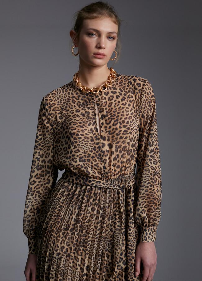 Lola Casademunt Vestido Animal Print