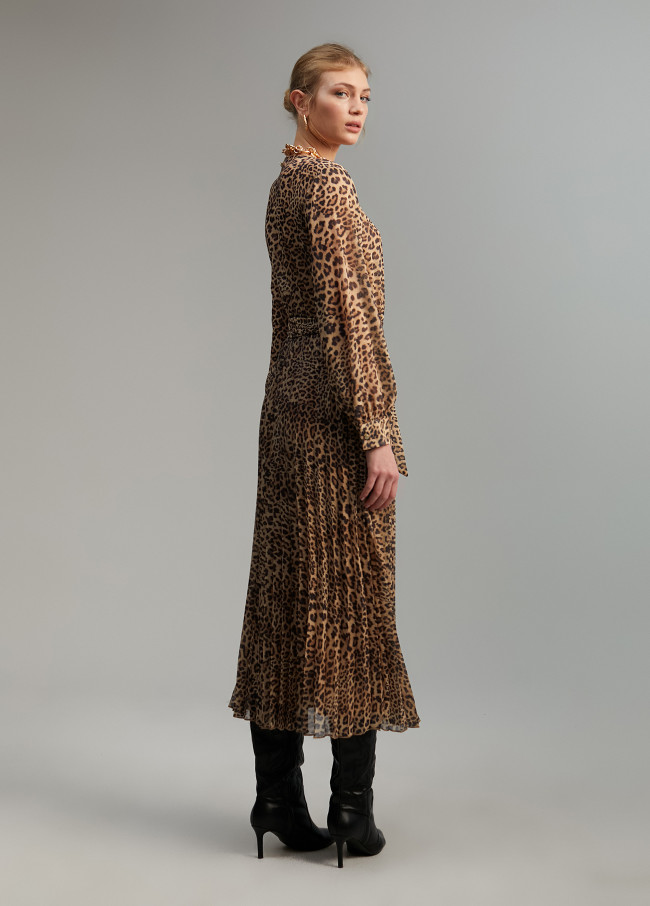Lola Casademunt Vestido Animal Print