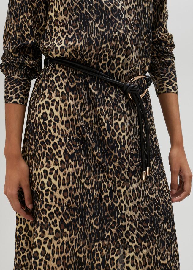 Lola Casademunt Vestido Camisero Animal Print