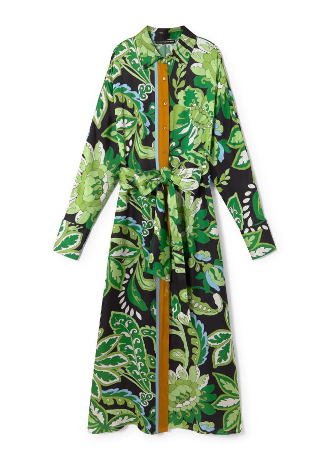 Lola Casademunt Vestido Camisero Estampado Paisley