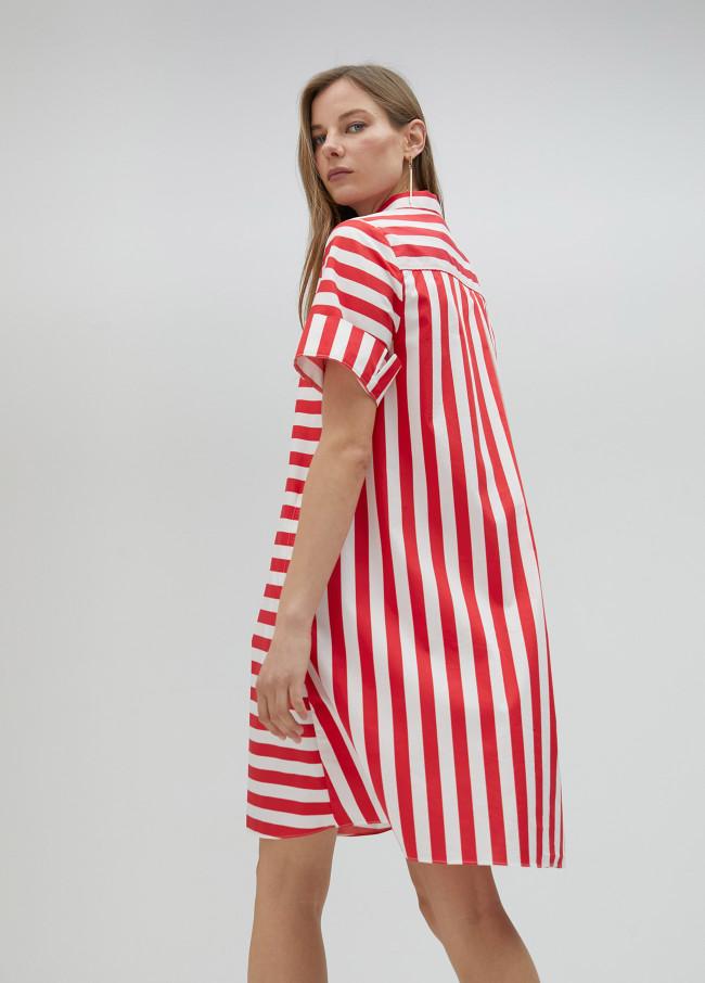 Lola Casademunt Vestido Corto Con Rayas