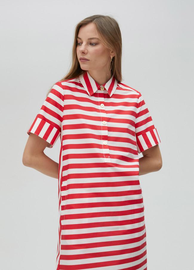 Lola Casademunt Vestido Corto Con Rayas