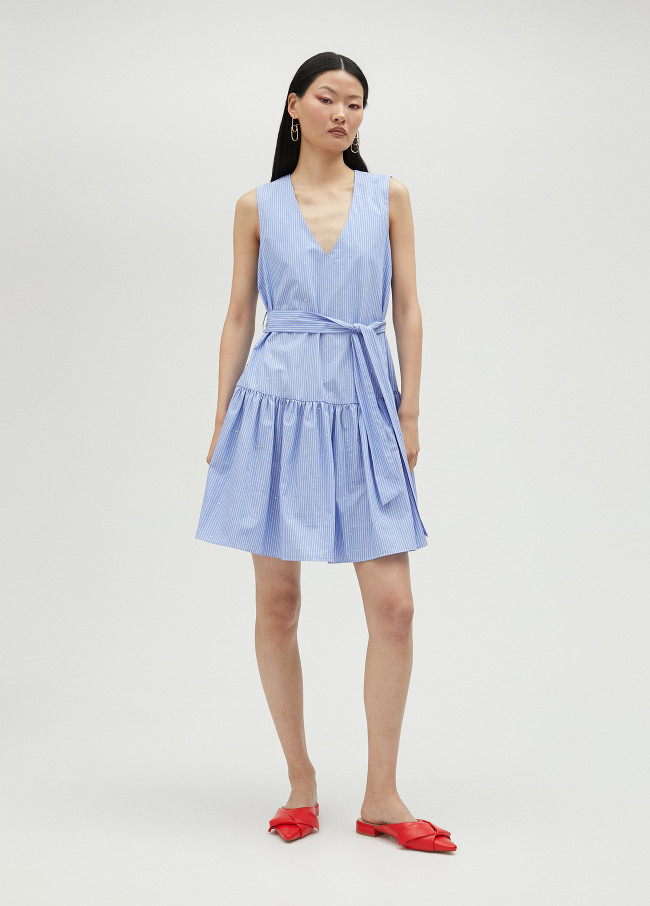 Lola Casademunt Vestido Corto Con Strass