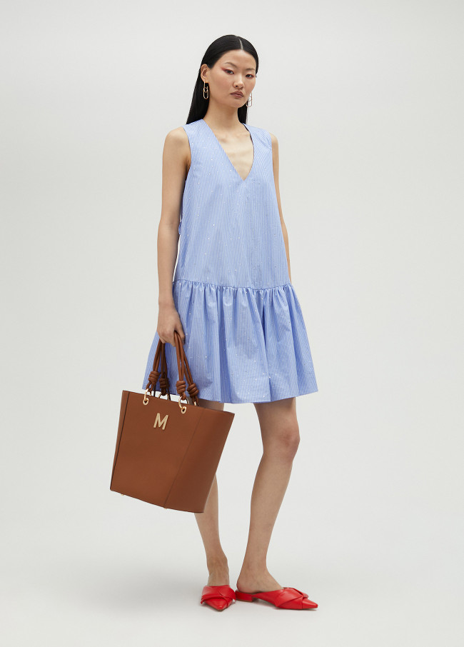 lola casademunt Vestido corto con strass