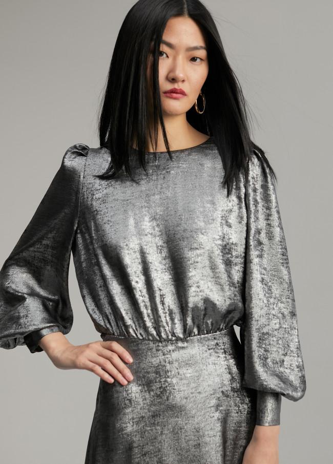 Lola Casademunt Vestido Corto Laminado