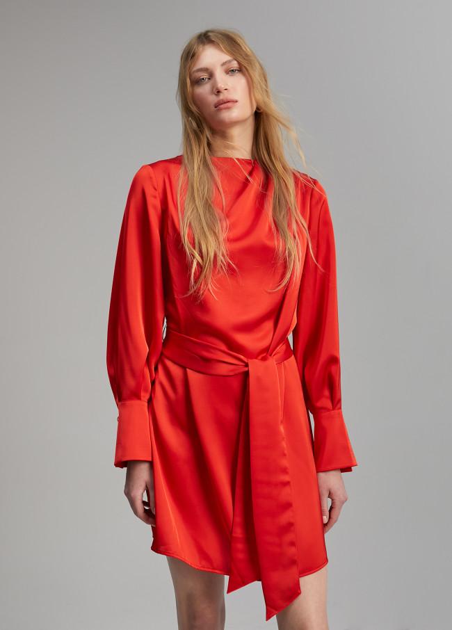 Lola Casademunt Vestido Corto Satinado