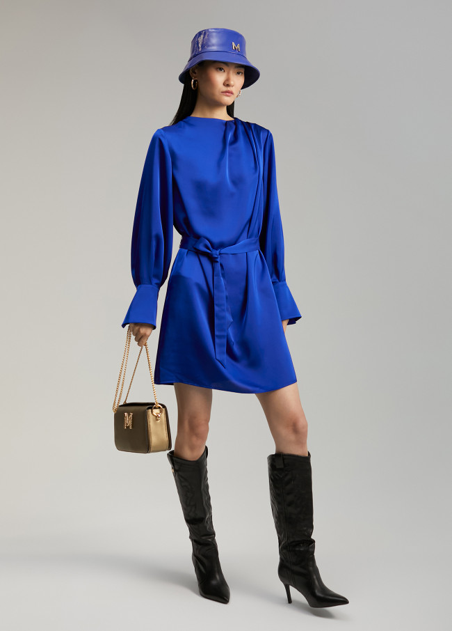 lola casademunt Vestido corto satinado