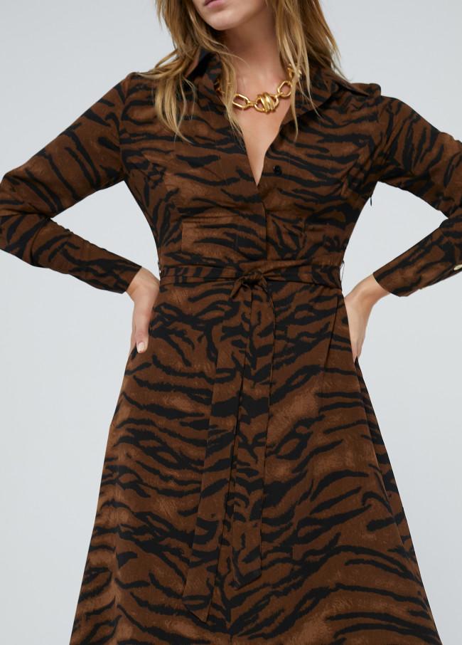 Lola Casademunt Vestido Estampado Animal Print