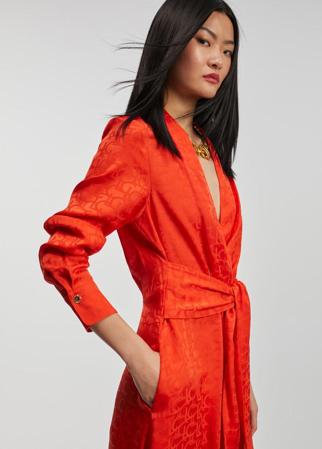 Lola Casademunt Vestido Estampado Logo