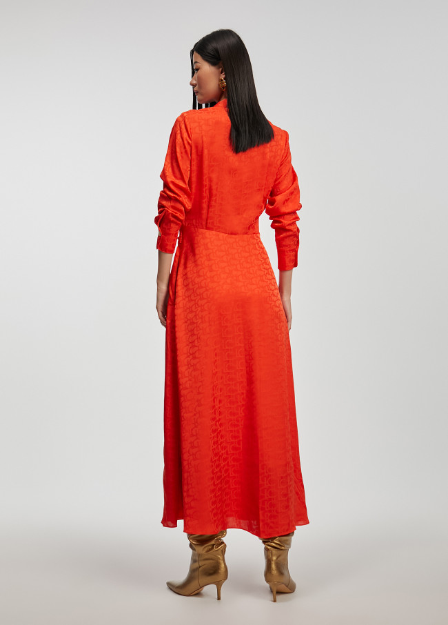 Lola Casademunt Vestido Estampado Logo