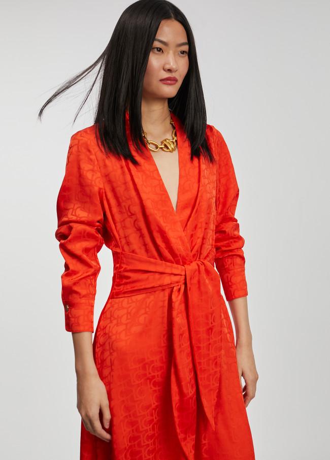 Lola Casademunt Vestido Estampado Logo