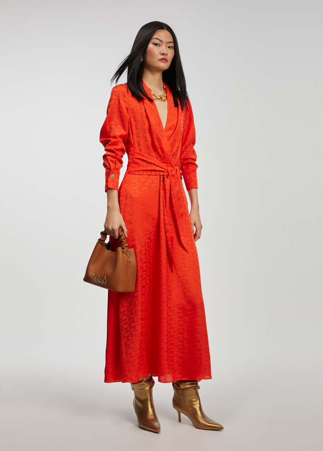 Lola Casademunt Vestido Estampado Logo