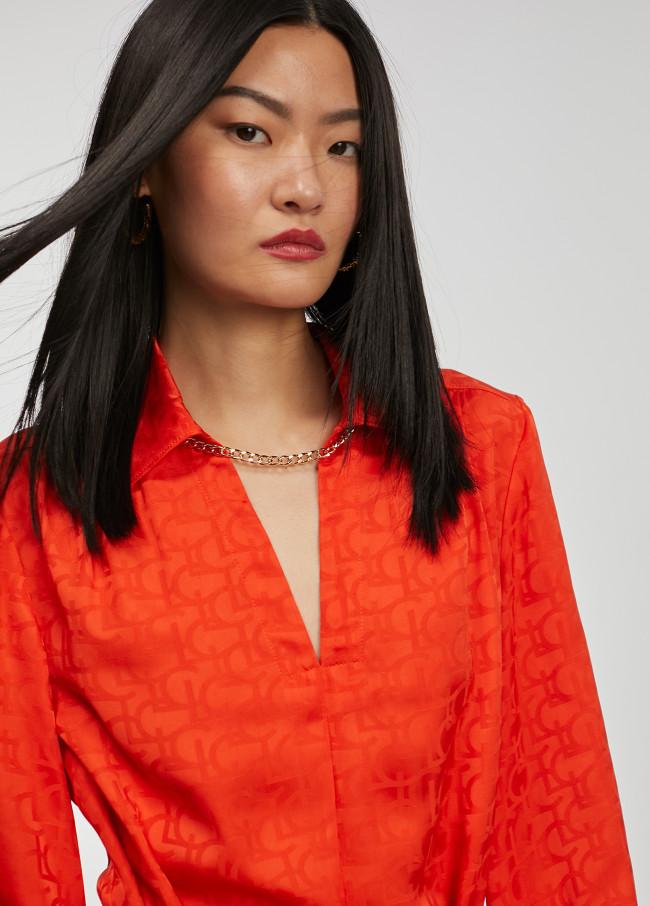 Lola Casademunt Vestido Estampado Logo