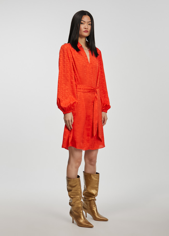 Lola Casademunt Vestido Estampado Logo