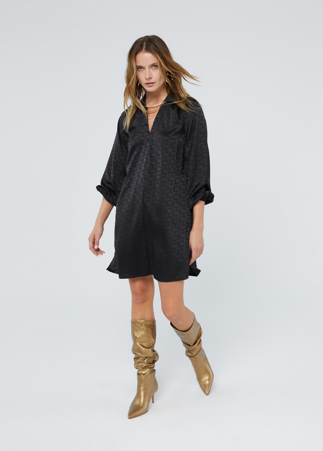 lola casademunt Vestido estampado logo