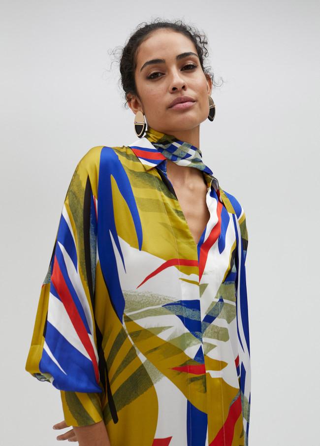 Lola Casademunt Vestido Largo Estampado