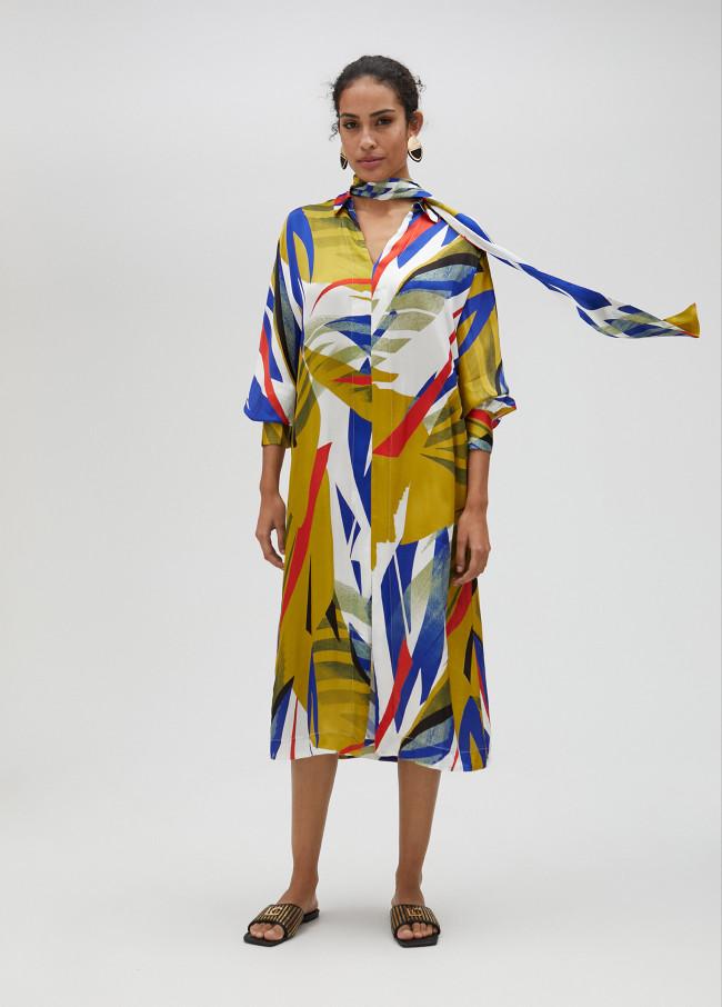 Lola Casademunt Vestido Largo Estampado